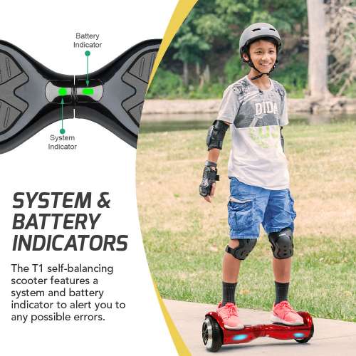 Swagtron T1 UL2272 listed Self Balancing Electric Scooter Hoverboard Recertified